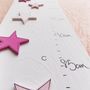 Personalised Little Pink Stars Height Chart, thumbnail 3 of 3