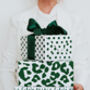 Green Polka Spotty Luxury Wrapping Paper, thumbnail 2 of 6