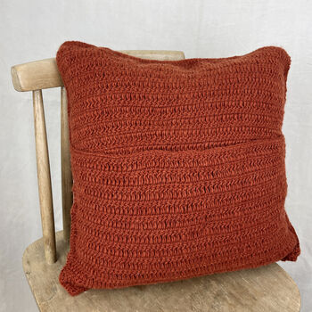 Fair Trade Chunky Boho Bobble Wool Cushion Cover 40cm, 11 of 12