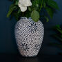 Blue And White Mosaic Vase, thumbnail 2 of 2
