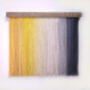 Scandi Yellow Fiber Art Wall Hanging, thumbnail 3 of 4