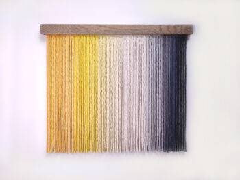 Scandi Yellow Fiber Art Wall Hanging, 3 of 4