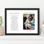 Custom Made Photo Poem Personalised In Loving Memory Print, thumbnail 4 of 8