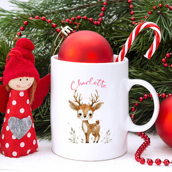 Personalised Set Of Two Reindeer Mugs, 3 of 3