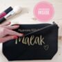Make Up Pouch With Personalised Message Inside, thumbnail 1 of 4