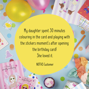 Kids Construction Birthday Card – Sticker And Colouring Activity Gift, 5 of 10