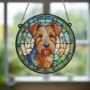 Welsh Terrier Stained Glass Effect Suncatcher, thumbnail 5 of 5