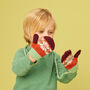 Kids Merino Mittens On A String, thumbnail 1 of 7