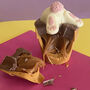 Caramel Filled Chocolate Bunny Pot, thumbnail 3 of 5