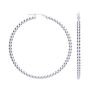 Bohemian Rhythm Sterling Silver Hoop Earrings, thumbnail 1 of 4