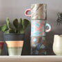 Handmade Japanese Ceramic Marble Mug Aqua X Pink, thumbnail 7 of 7