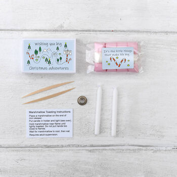 Christmas Miniature Marshmallow Toasting Kit, 3 of 10