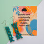 Book Worm Acrylic Earring, Gift For Teacher, thumbnail 4 of 8