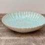 Sea Blue Scallop Edge Pasta/Serving Bowl, 23cm, thumbnail 2 of 2