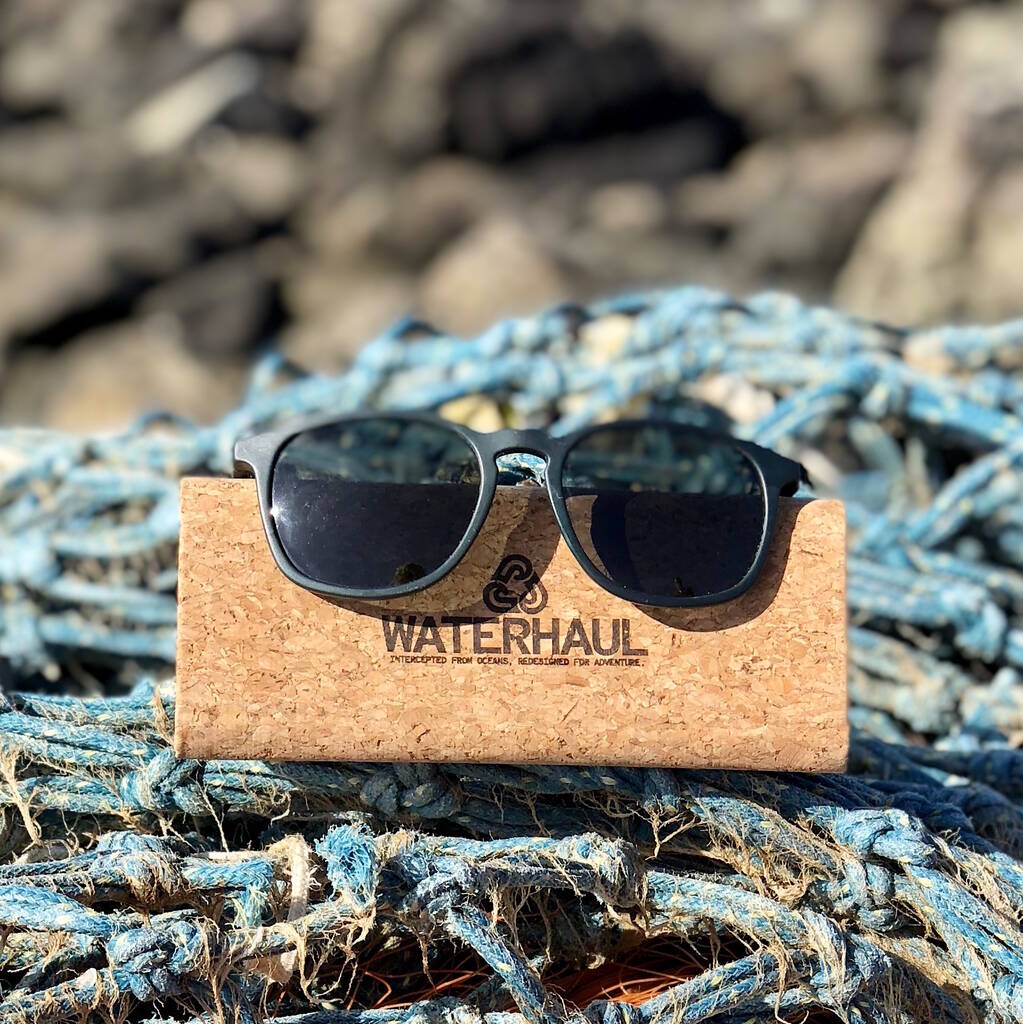 Kynance Slate 100% Recycled Fishing Net Sunglasses, 1 of 3