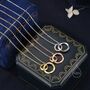 Sterling Silver Double Mobius Circle Necklace, thumbnail 3 of 11