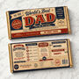 Personalised World's Best Dad Chocolate Bar Gift, thumbnail 1 of 3
