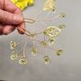 Yellow Flower Hair Pin Set Of Two, thumbnail 8 of 9