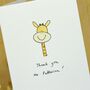 Personalised 'Smiley Giraffe' Handmade Card, thumbnail 3 of 3