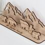 ‘Family Of Bears’ Personalised Wooden 3D Decoration, thumbnail 3 of 6