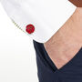 Sterling Silver Poppy Cufflinks. Handmade With Real Flowers, thumbnail 1 of 8