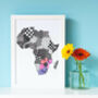 Personalised Map Of Africa Print, thumbnail 4 of 7