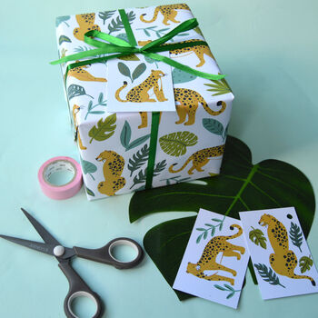 Leopards In The Jungle Wrapping Paper, 10 of 11