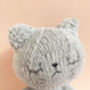 Dijon The Hand Knitted Cat Grey/Mustard, thumbnail 9 of 10