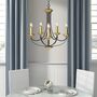 Light Candle Style Chandelier Five, thumbnail 1 of 4