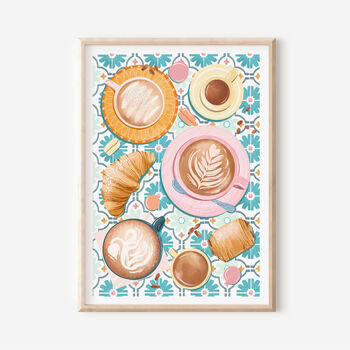 Coffee And Pastries Print, 4 of 4