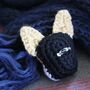 Personalised Crochet Dog Face Brooch Letterbox Gift, thumbnail 5 of 9