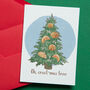 Pastry Tree Christmas Card / Pack, thumbnail 1 of 3