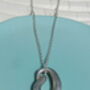 Infinity Silver Curl Pendant Necklace, thumbnail 3 of 3