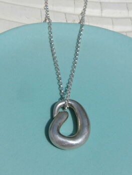 Infinity Silver Curl Pendant Necklace, 3 of 3