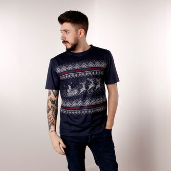 Unisex Christmas Knit Print T Shirt, 2 of 2