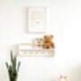 Nursery Shelf With Rail And Pegs, Nursery Decor Shelf, thumbnail 5 of 11