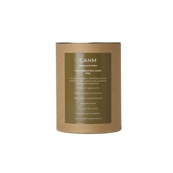 Scented Soy Wax Oakmoss And Amber Candle, 4 of 5