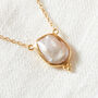 Baroque Pearl Gold And Silver Chain Necklace, thumbnail 1 of 10