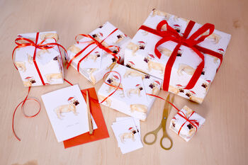 French Bulldog Eco Friendly Wrapping Paper Pack, 2 of 4
