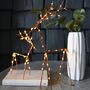 Copper Deer With LED Lights, thumbnail 1 of 3