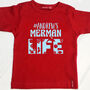 Personalised Boys Merman Life T Shirt, thumbnail 1 of 8