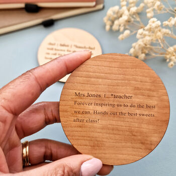 Personalised Teacher Definition Coaster, Teacher Gift, 2 of 5