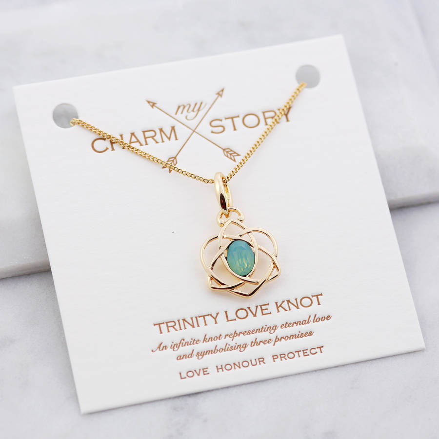 My Charm Story Trinity Love Knot Necklace By J&S Jewellery ...