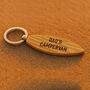 'Dad's Campervan' Oak Surfboard Keyring, thumbnail 1 of 3