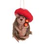 Woodland Hedgehog Mushroom Christmas Hanging Decoration, thumbnail 1 of 3