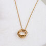 Gold Russian Wedding Ring Pendant Necklace, thumbnail 1 of 7