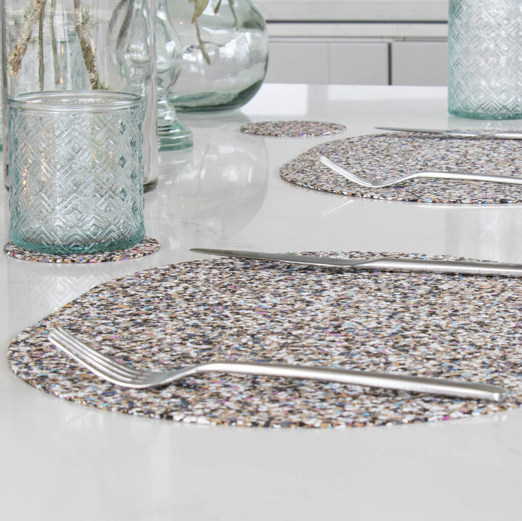 Beach Clean Oval Placemat Set By LIGA