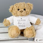 Personalised Born In 2023 Teddy Bear New Baby, thumbnail 1 of 2