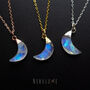 Moonstone June Birthstone Moon Necklace, thumbnail 5 of 11