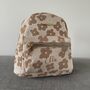Personalised Childrens Beige Flower Small Backpack, thumbnail 3 of 7
